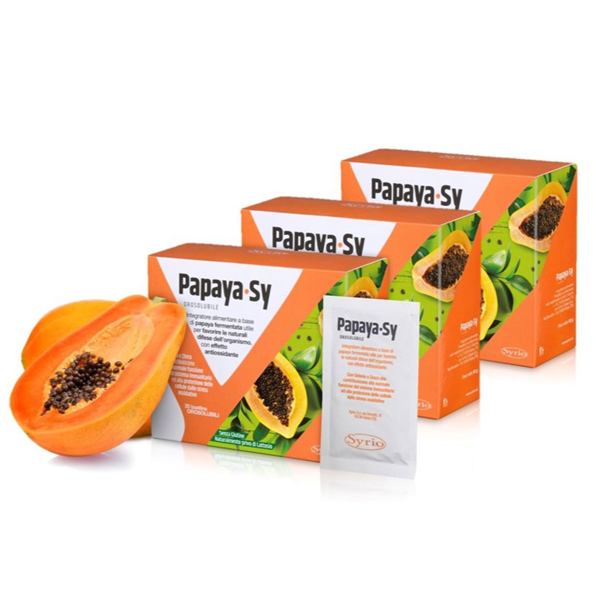 Image of Papaya-Sy Integratore alimentare (3 x 20 bustine)