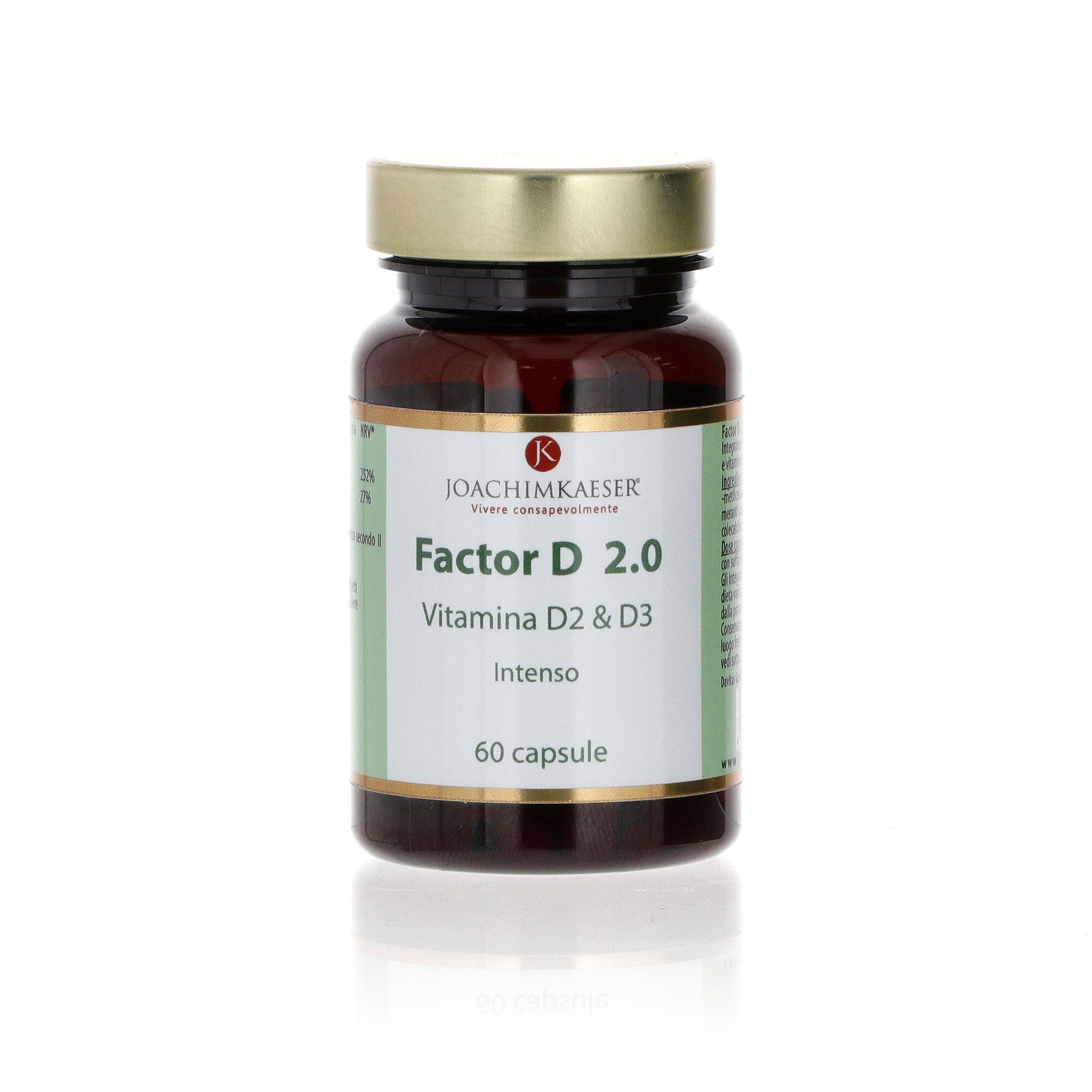 Image of Factor D 2.0 integratore alimentare con vitamine D2 e D3