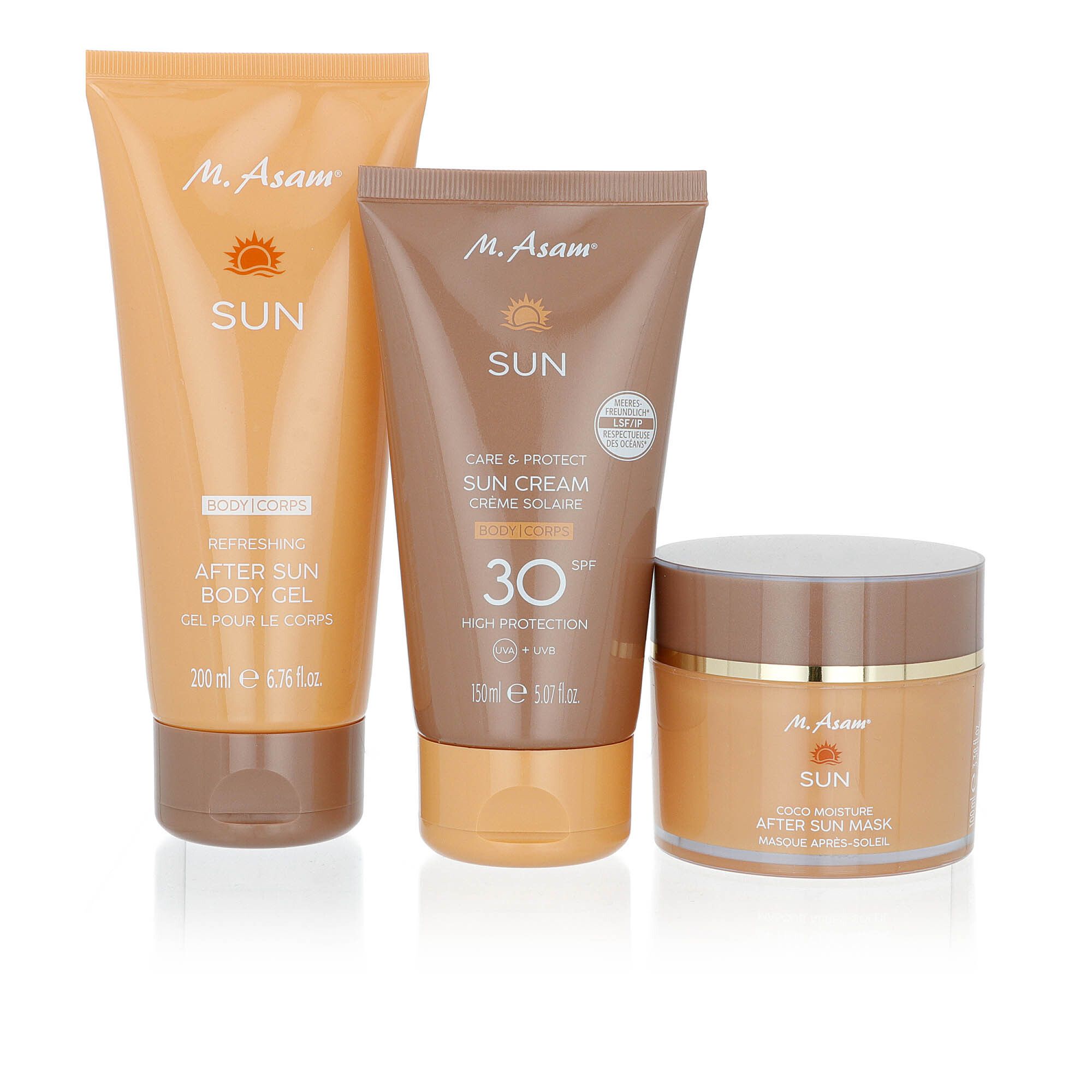 Sun Kit SPF30: crema protettiva + maschera + gel doposole