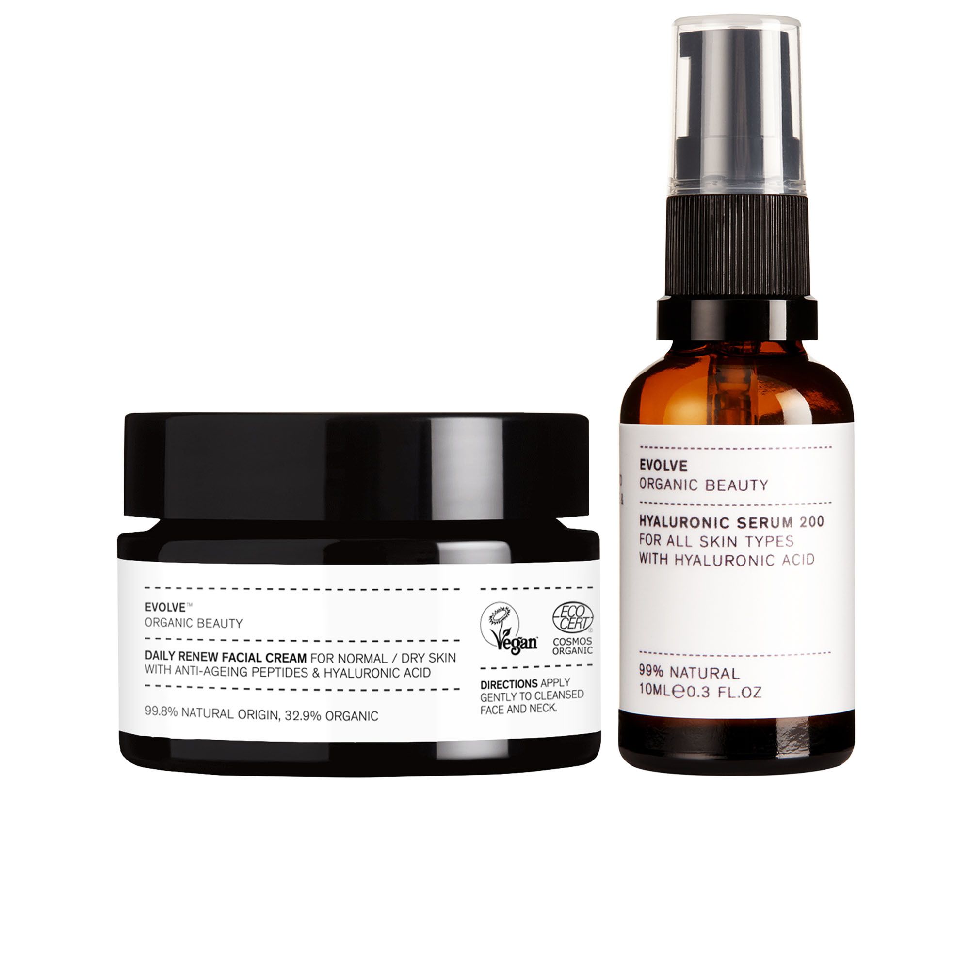 Hyaluronic Serum 200 e Daily Renew Facial Cream nutriente