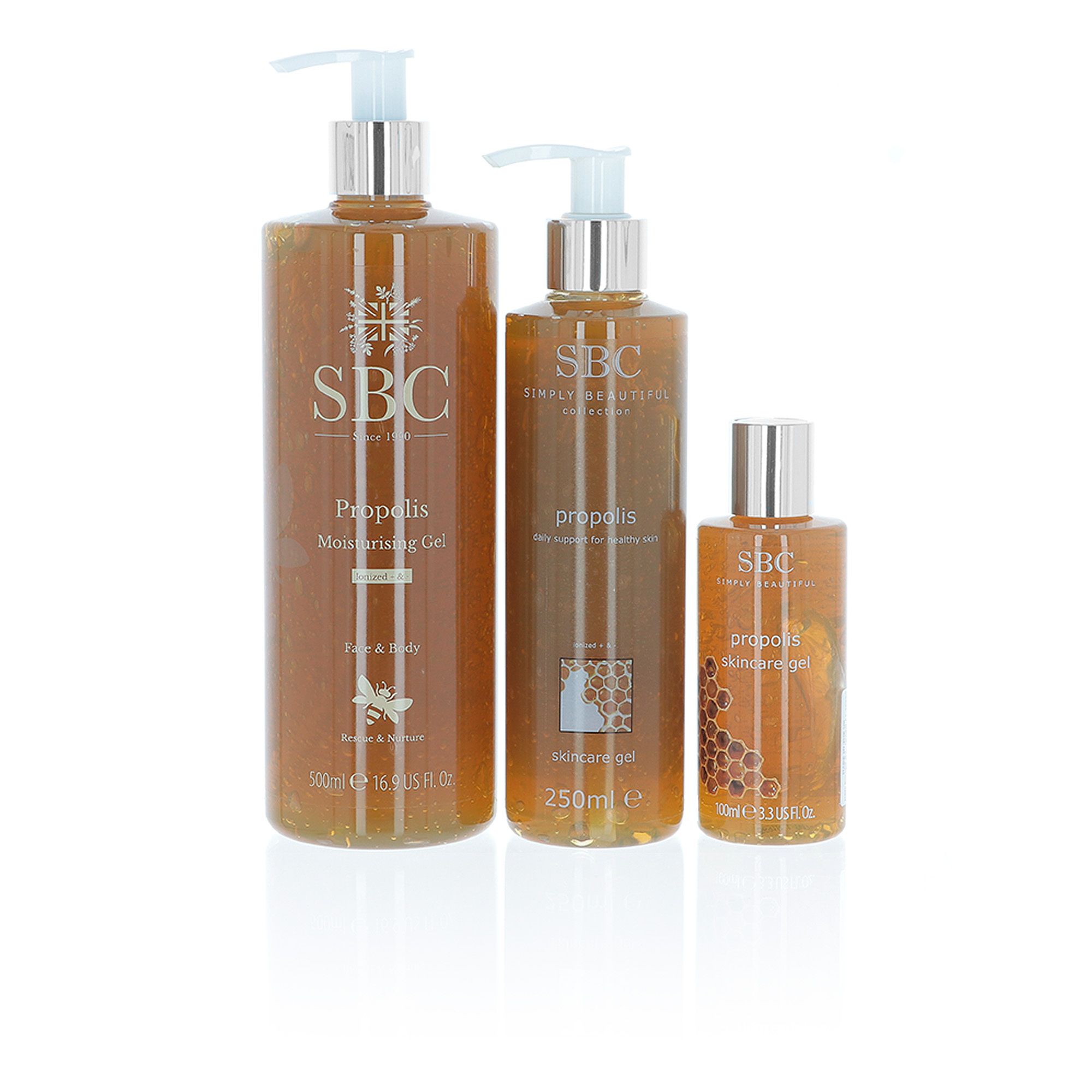 Sbc Kit Propolis Skincare Gel In Diversi Formati 3pz Qvc Italia