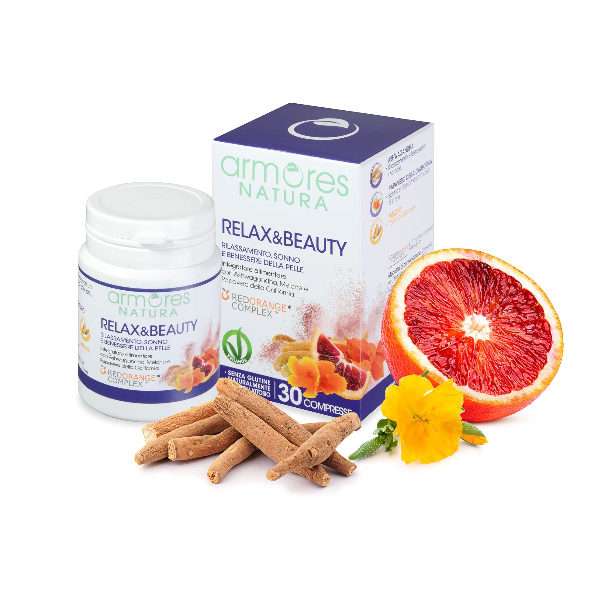 Image of Relax&Beauty integratore alimentare relax e pelle (30cpr)