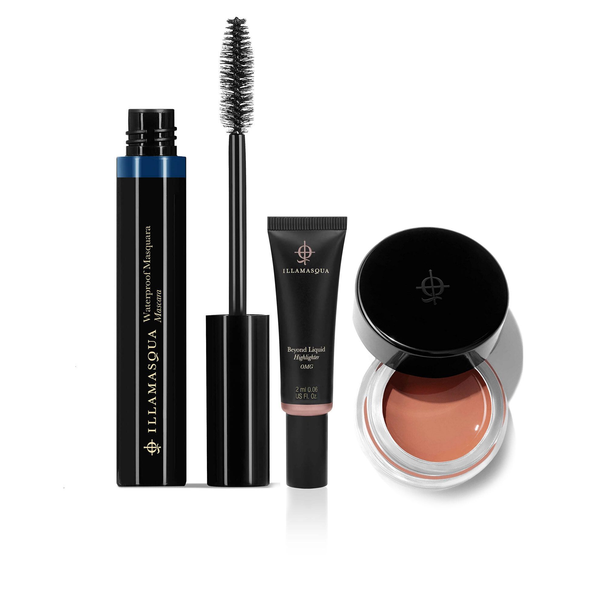 Illamasqua Kit 3 prodotti Colour Veil Blush, mascara, illuminante