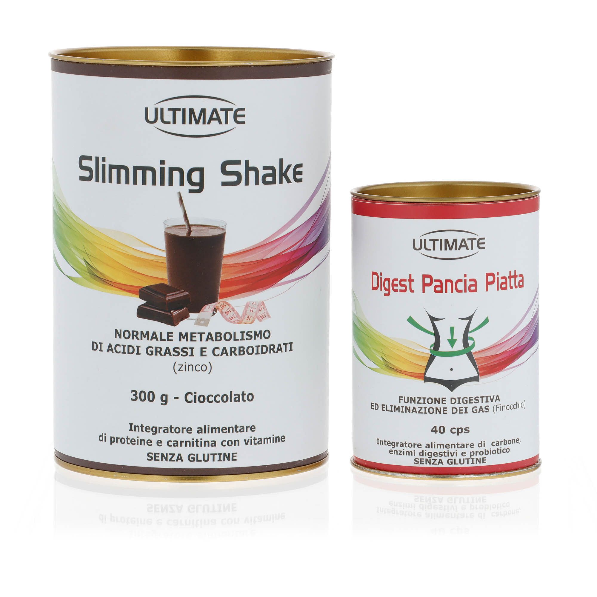 Digest pancia piatta e Slimming Shake integratori alimentari