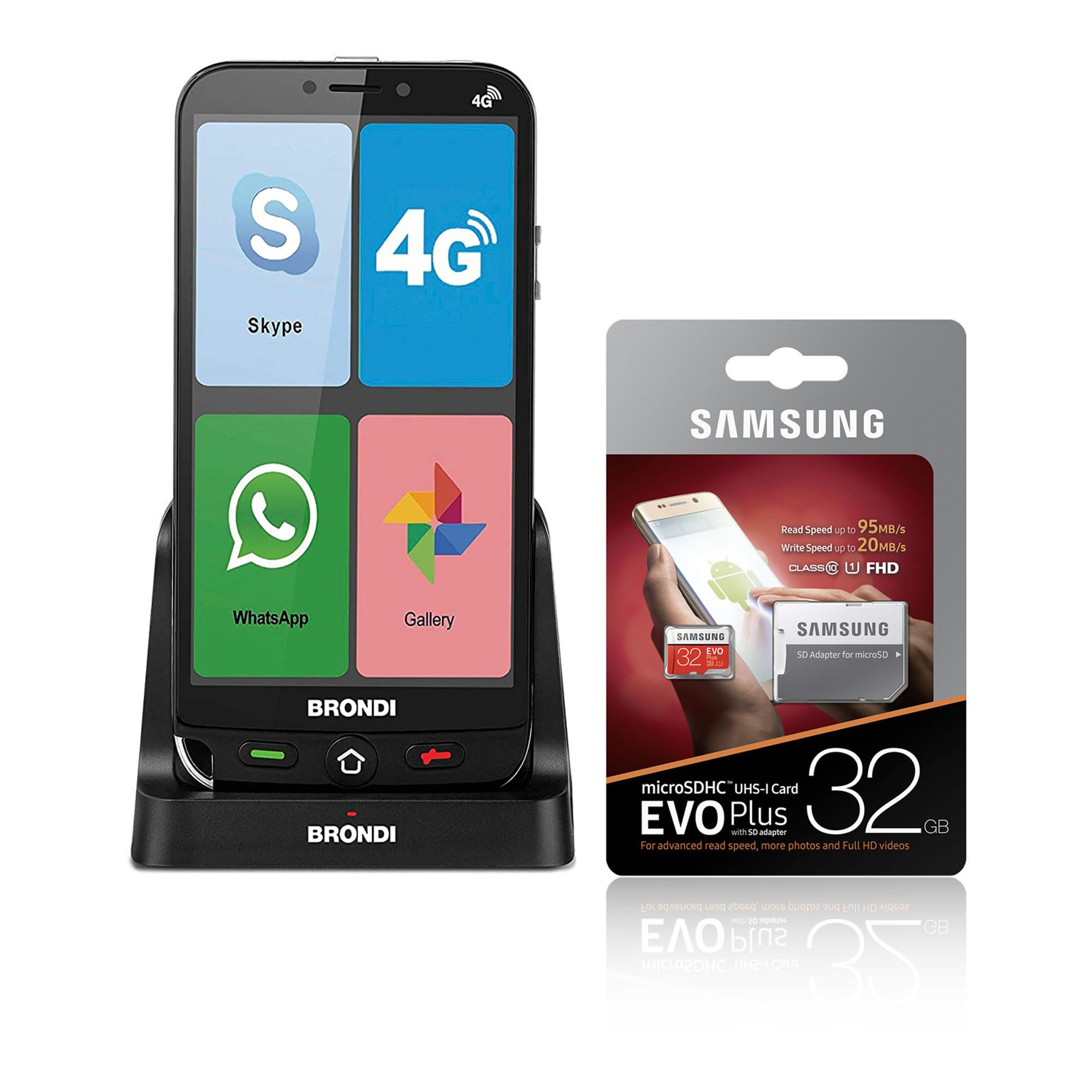Amico Smartphone 4G + microSD 32GB e cuffie Samsung