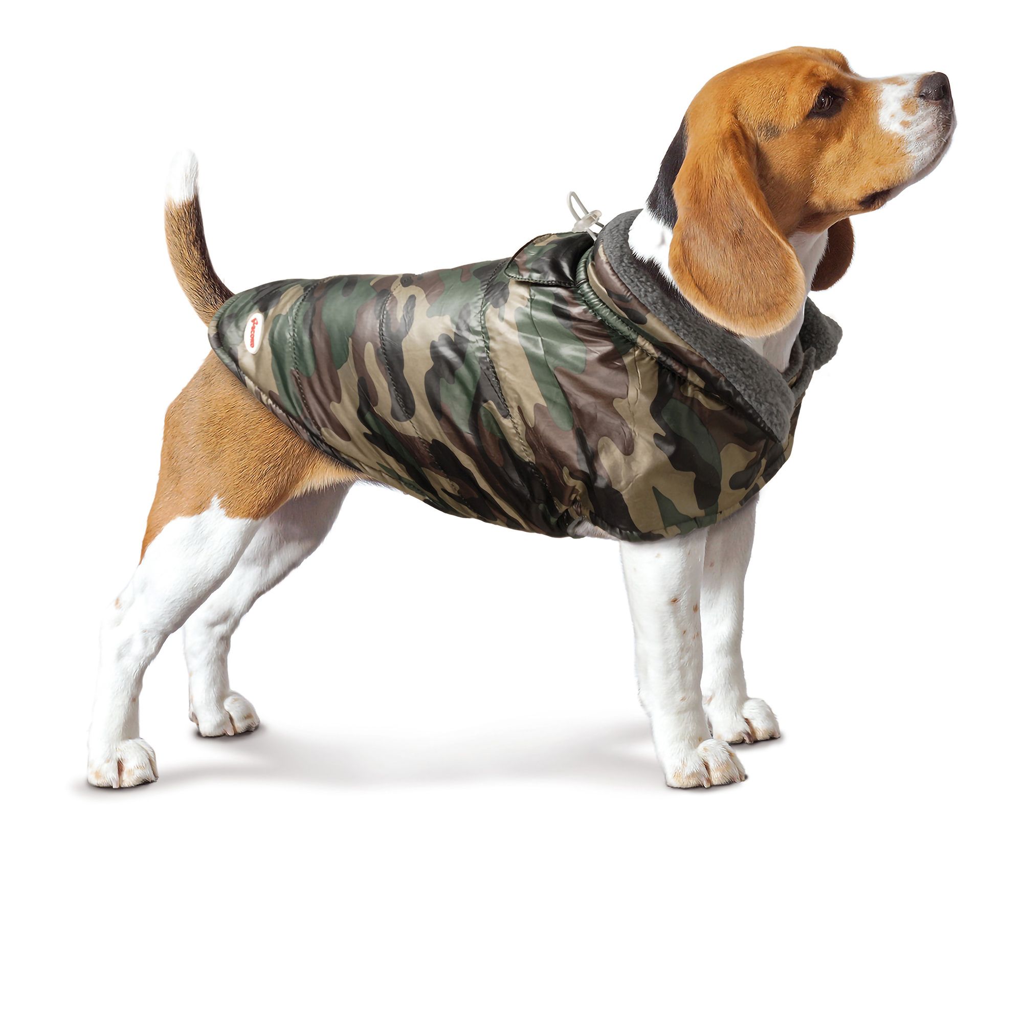 Piumino per cani impermeabile camouflage