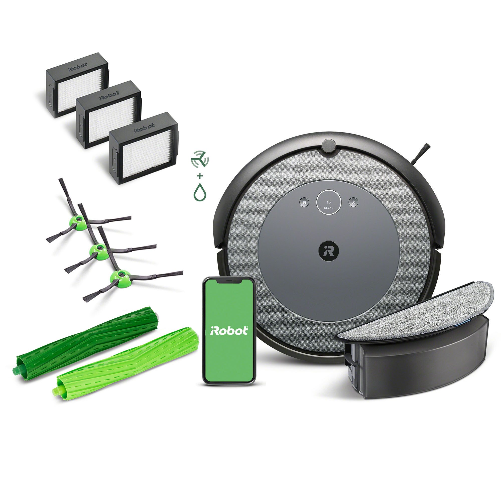 iRobot Roomba I5 Combo aspirapolvere e lavapavimenti con kit ricambi