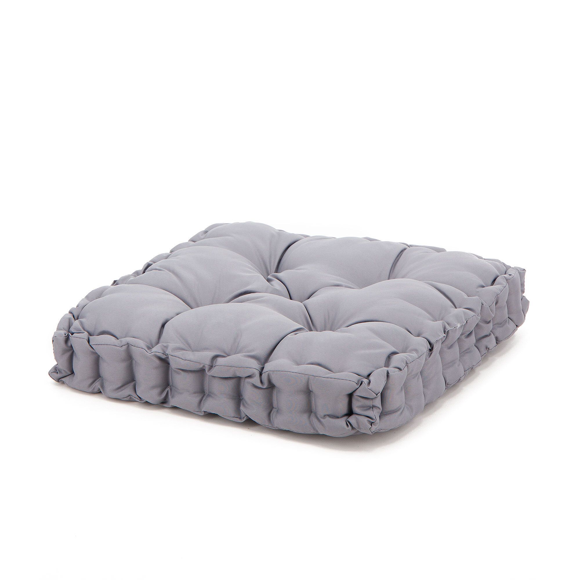 Cuscino quadrato per esterno colore grigio 60x60 cm