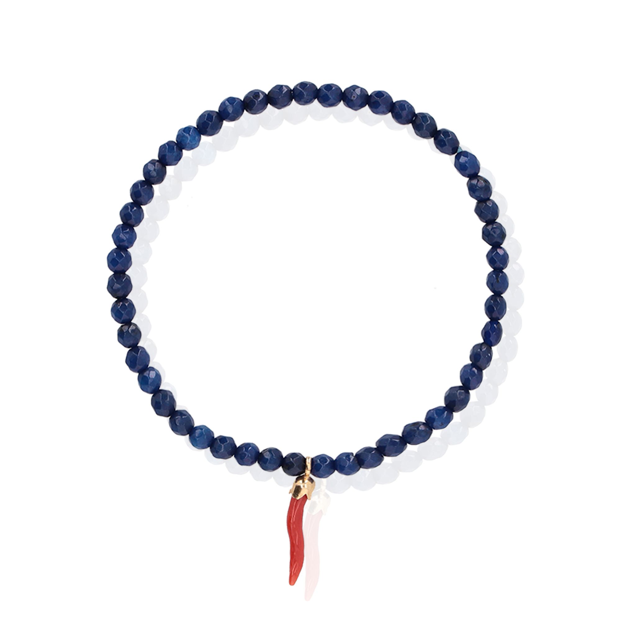 Bracciale Pelle E Pietre, Rosso - Gioielli - Bracciali E Cavigliere - Foto 8