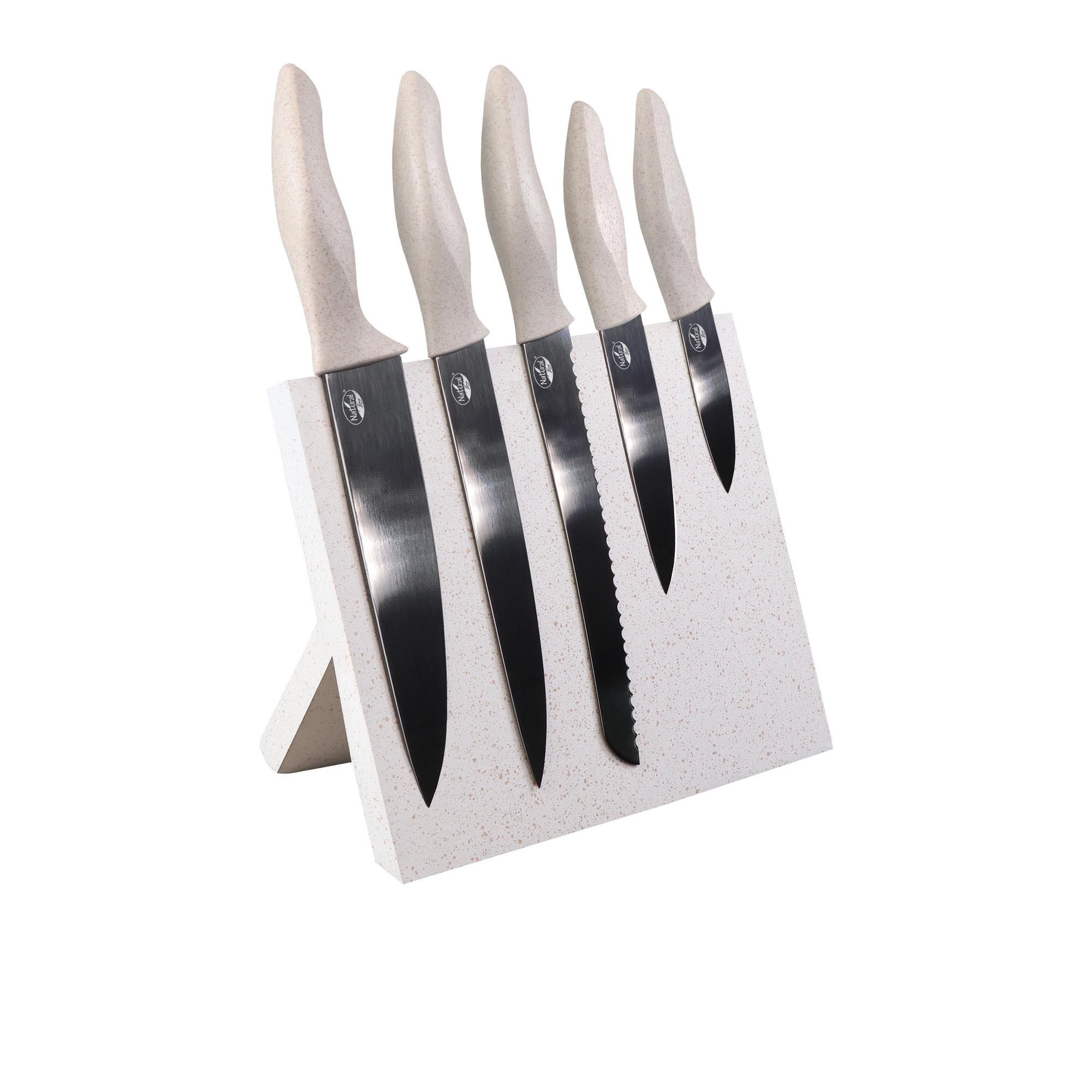Set 5 coltelli diversa lunghezza con ceppo magnetico