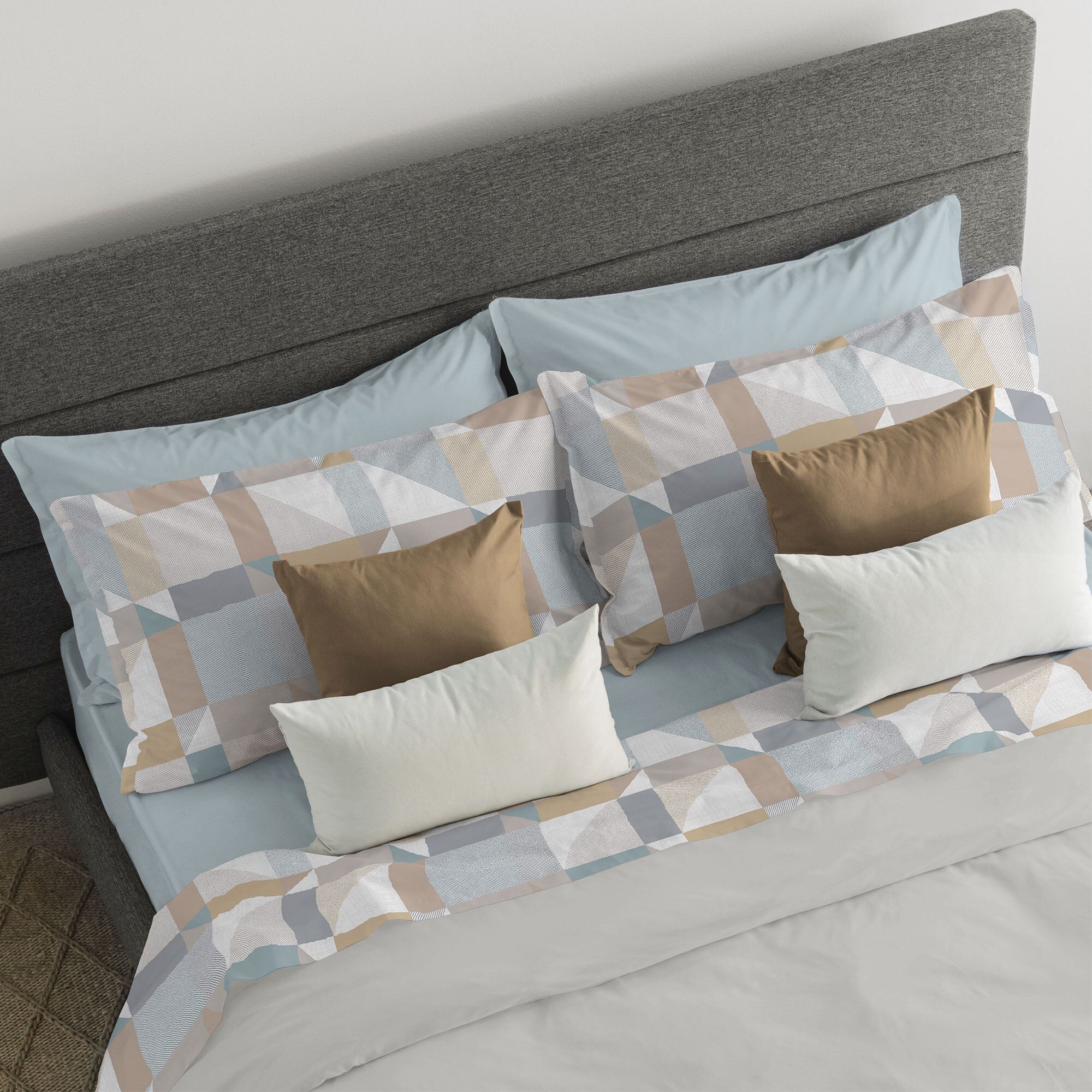 Image of Completo letto in caldo cotone stampato