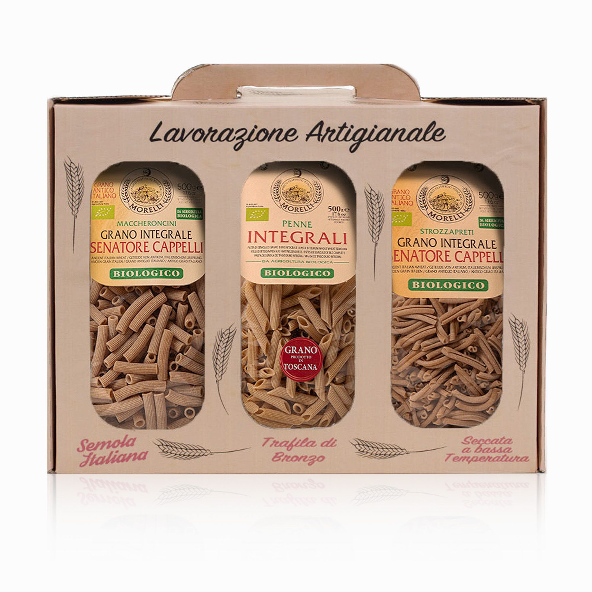 Kit Valigetta Integrale Bio con 3 tipi di pasta