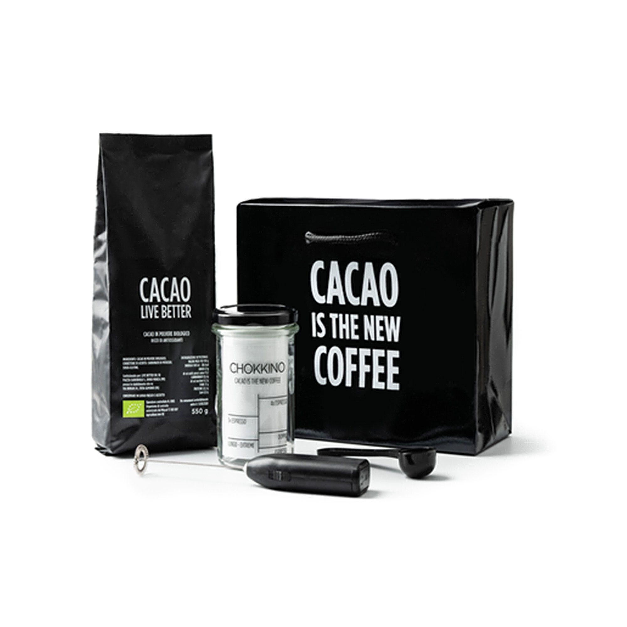 Kit Chokkino Cacao in polvere + accessori (4pz)