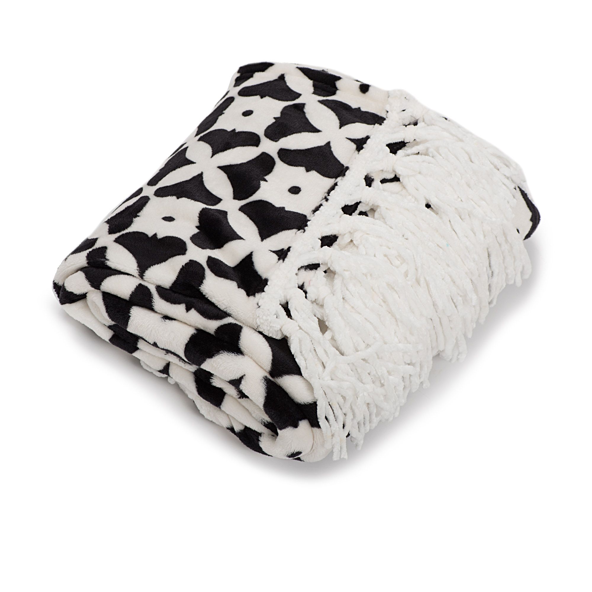 Coperta Con Le Maniche Leopardata.Mont Chalet Coperta In Pile Stampato Con Frange Qvc Italia