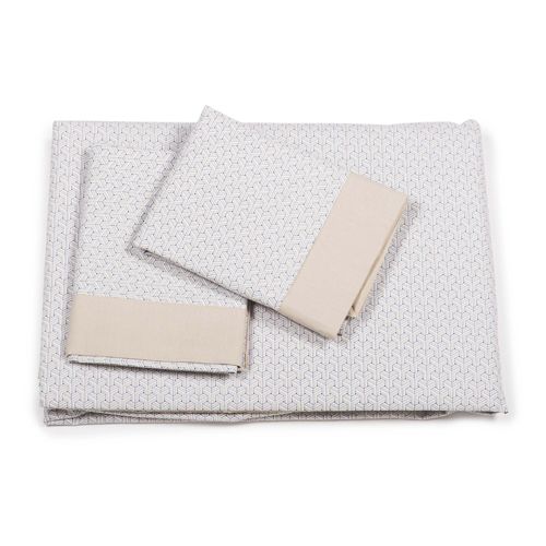 Cogal parure copripiumino in cotone con stampa texture qvc italia Parure 3 pezzi da camera lavabile in lavatrice