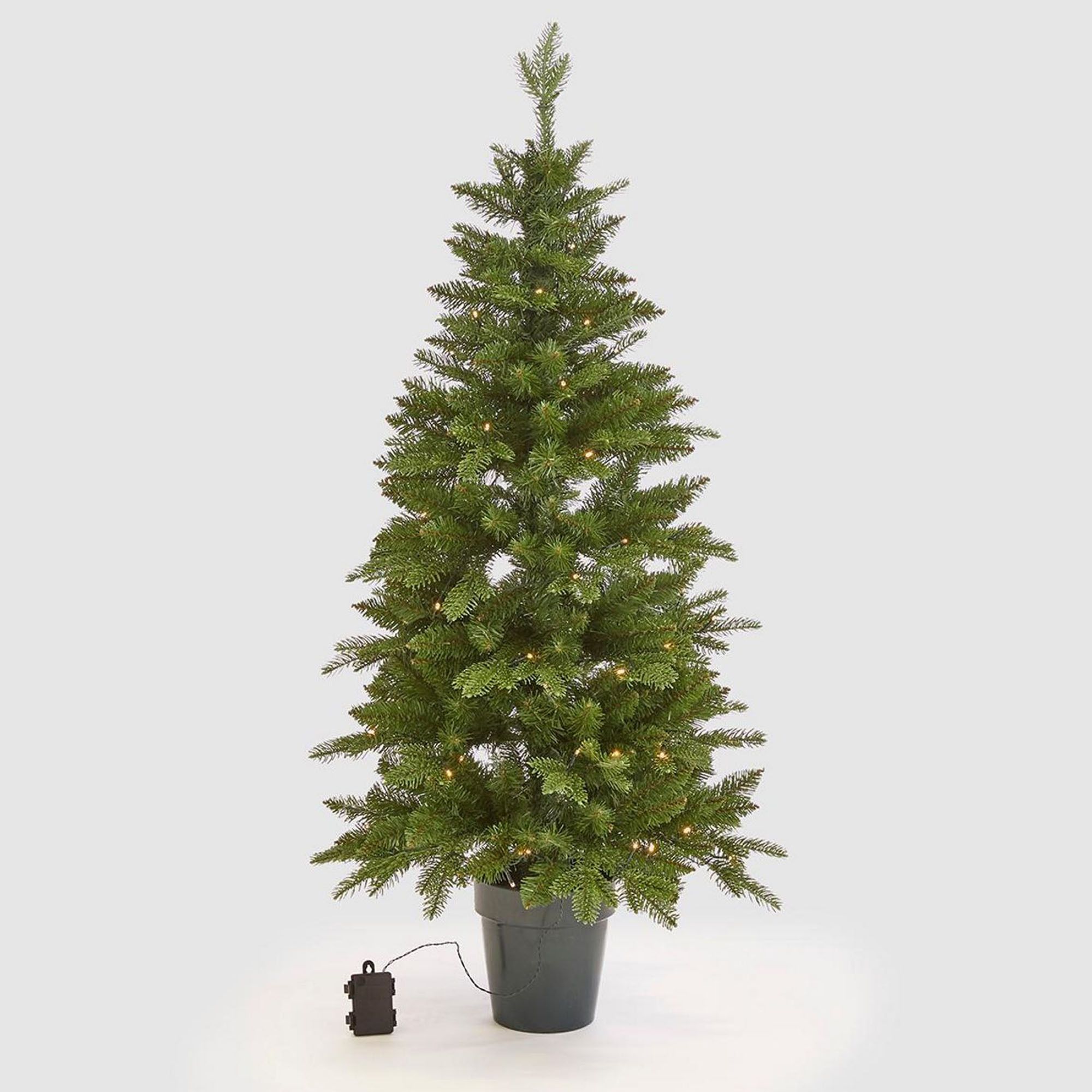 Albero di Natale artificiale pre-illuminato 120 cm