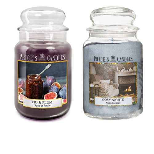 Price's Candles Set 3 giare medie con candele fragranze invernali - QVC  Italia