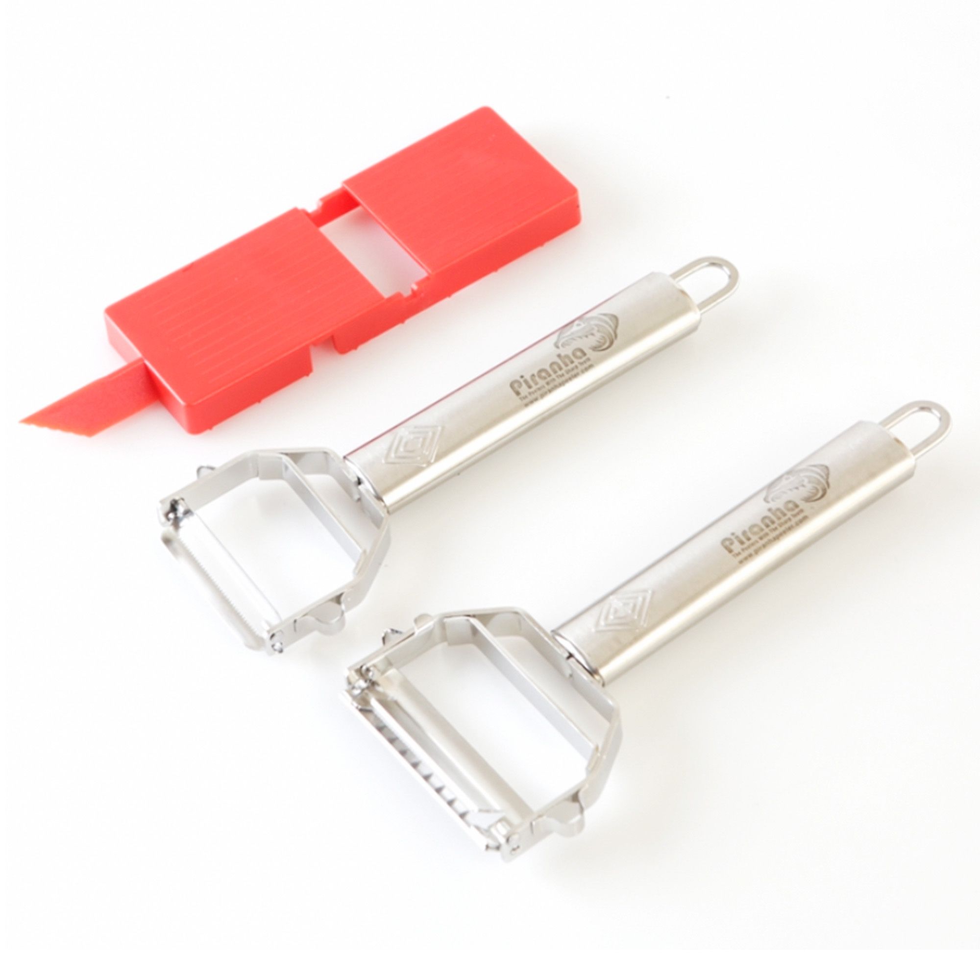 Piranha Peeler Set 3 pezzi pelapatate, taglio julienne, mandolina