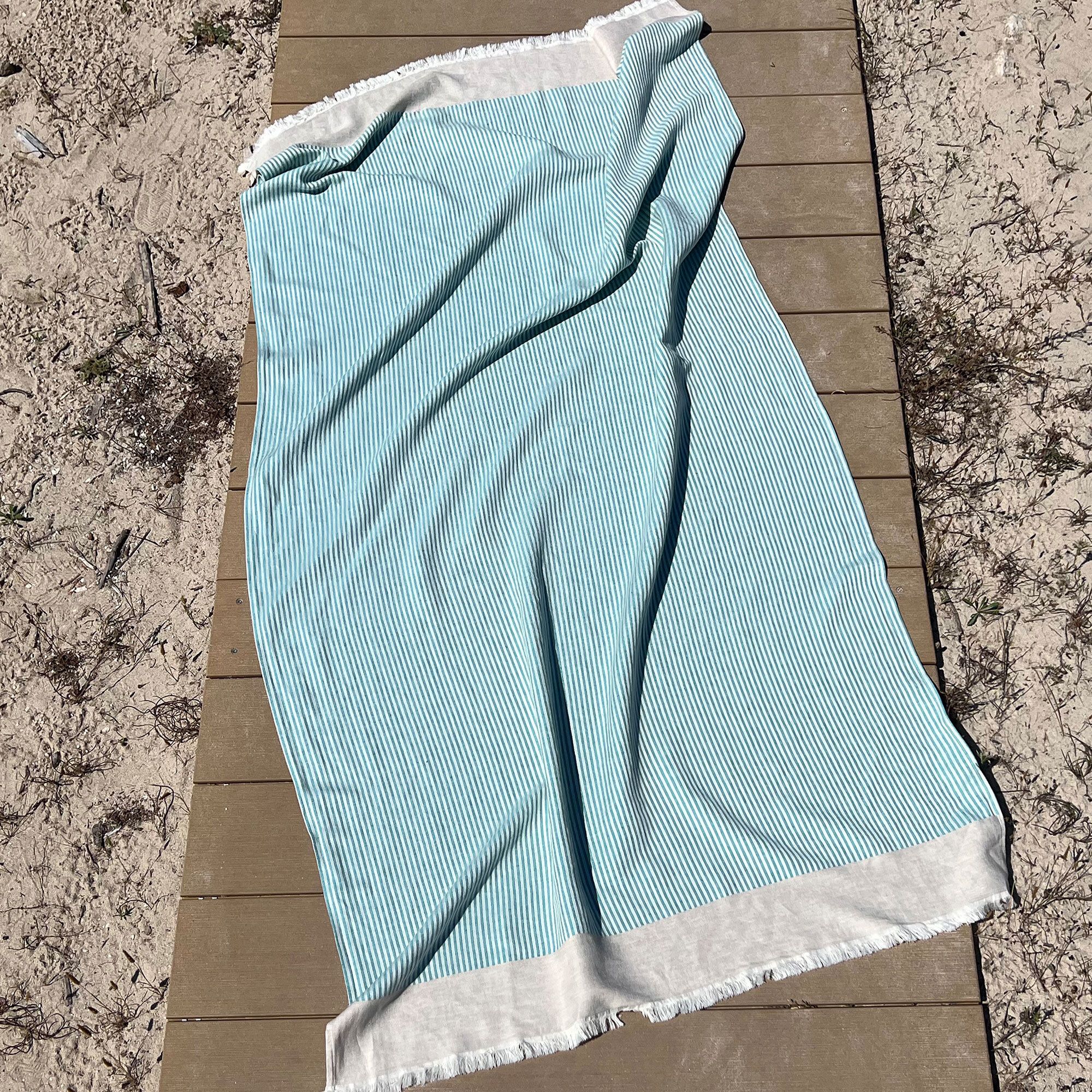 Telo Mare Fouta Prugna 100x200 Cm - 100 % Cotone - FOUTA TUNISIA - 3