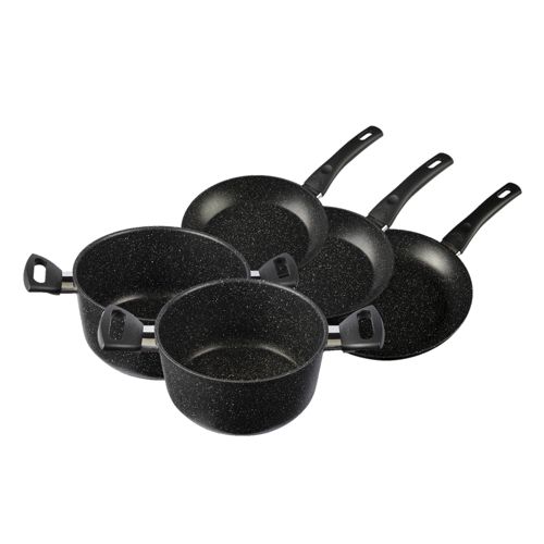 Ballarini Batteria di pentole Vipiteno: 3 padelle, 2 casseruole - QVC Italia