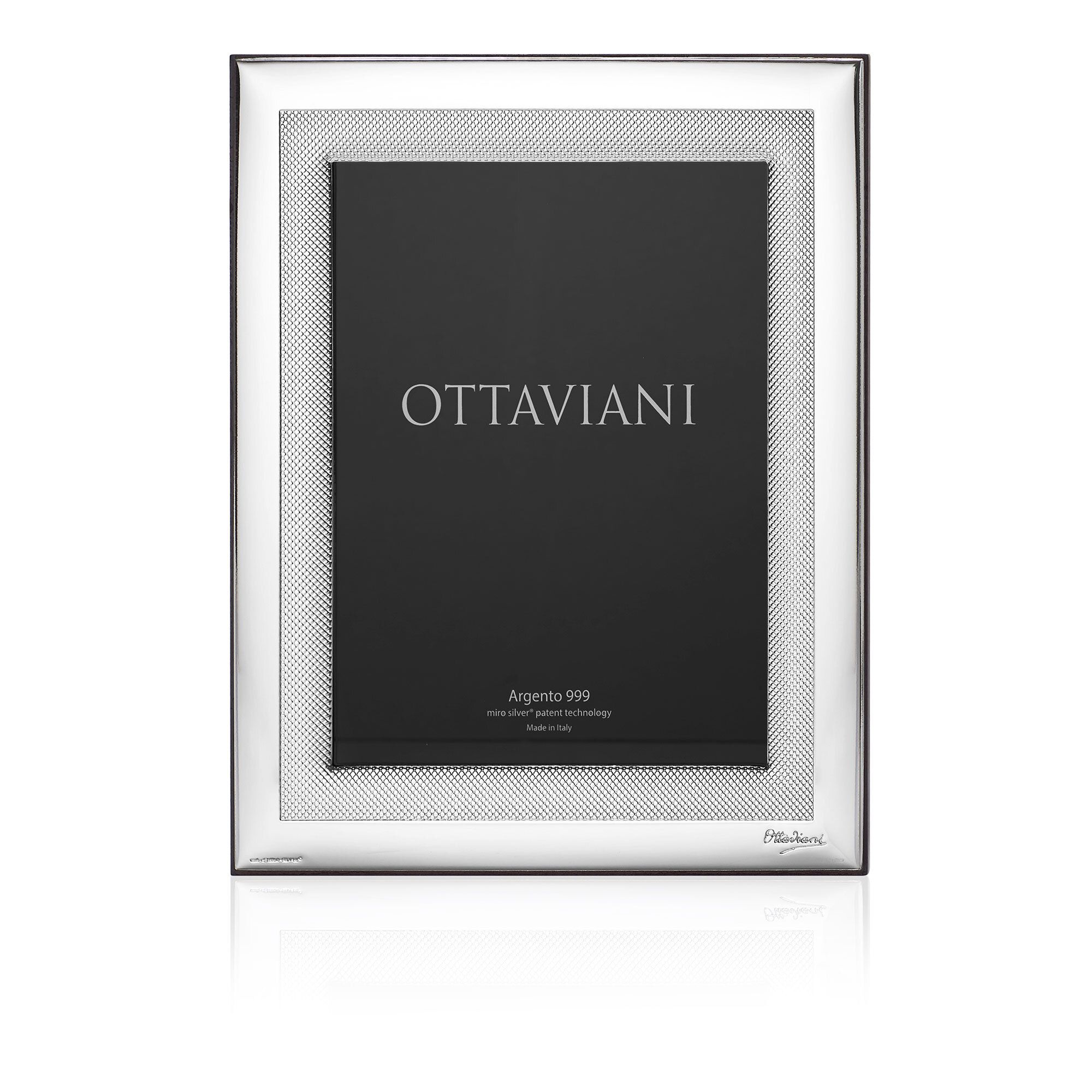 OTTAVIANI Portafoto Design in argento (20x25cm) - QVC Italia