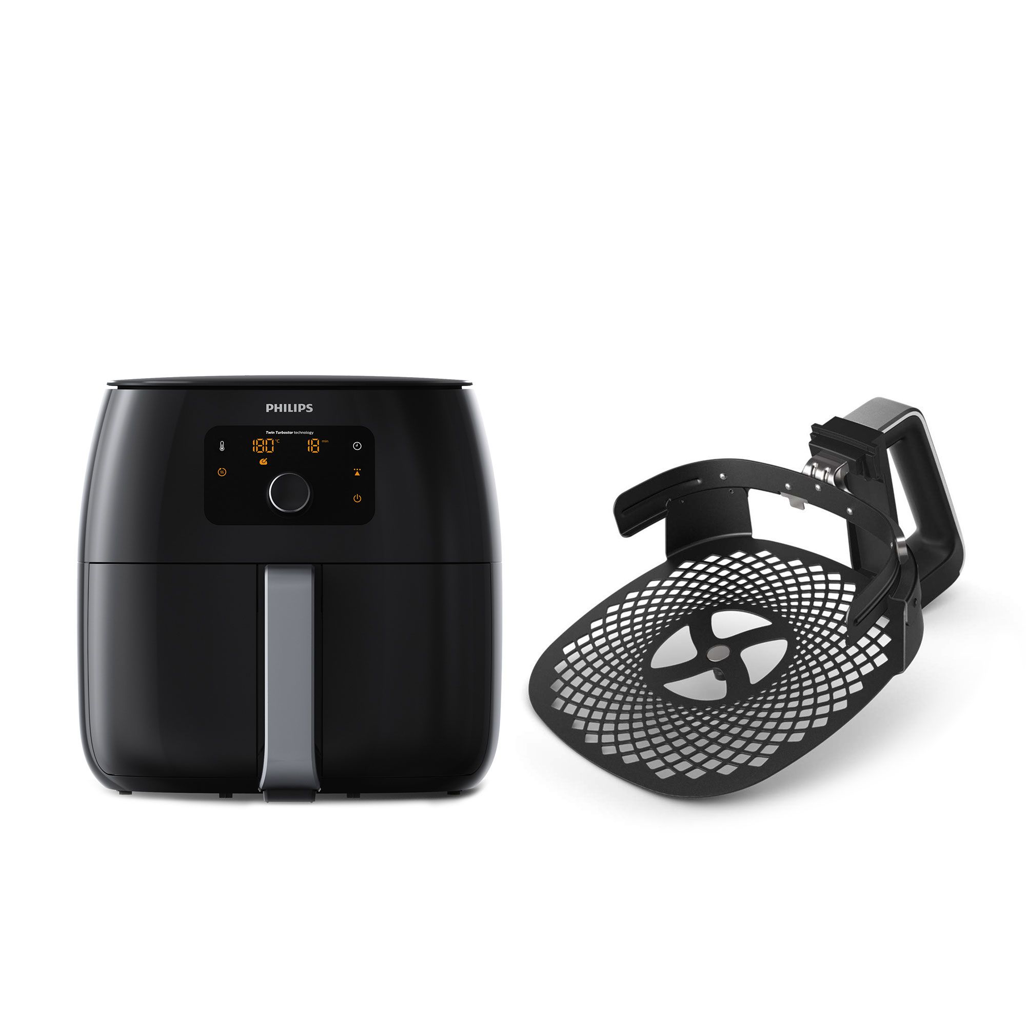 Philips Friggitrice Ad Aria.Philips Airfryer Xxl Twin Turbostar Friggitrice Ad Aria Qvc Italia