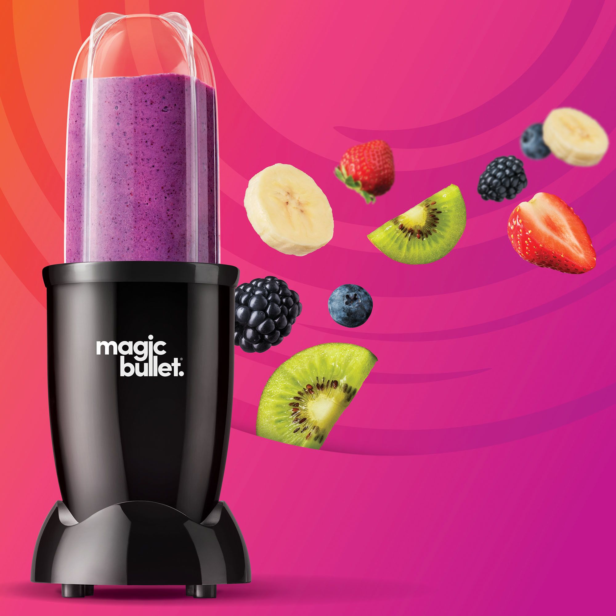 Nutribullet Magic Bullet MBR-0328 - Frullatore Compatto 200W, Senza BPA, Grigio - Foto 2