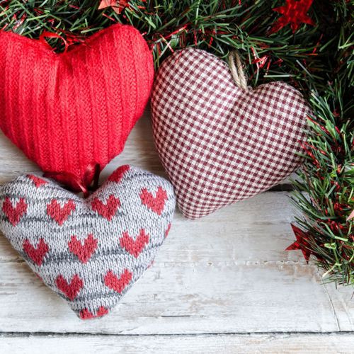 Set 10 candele in paraffina rosse, ideali per Natale o San Valentino