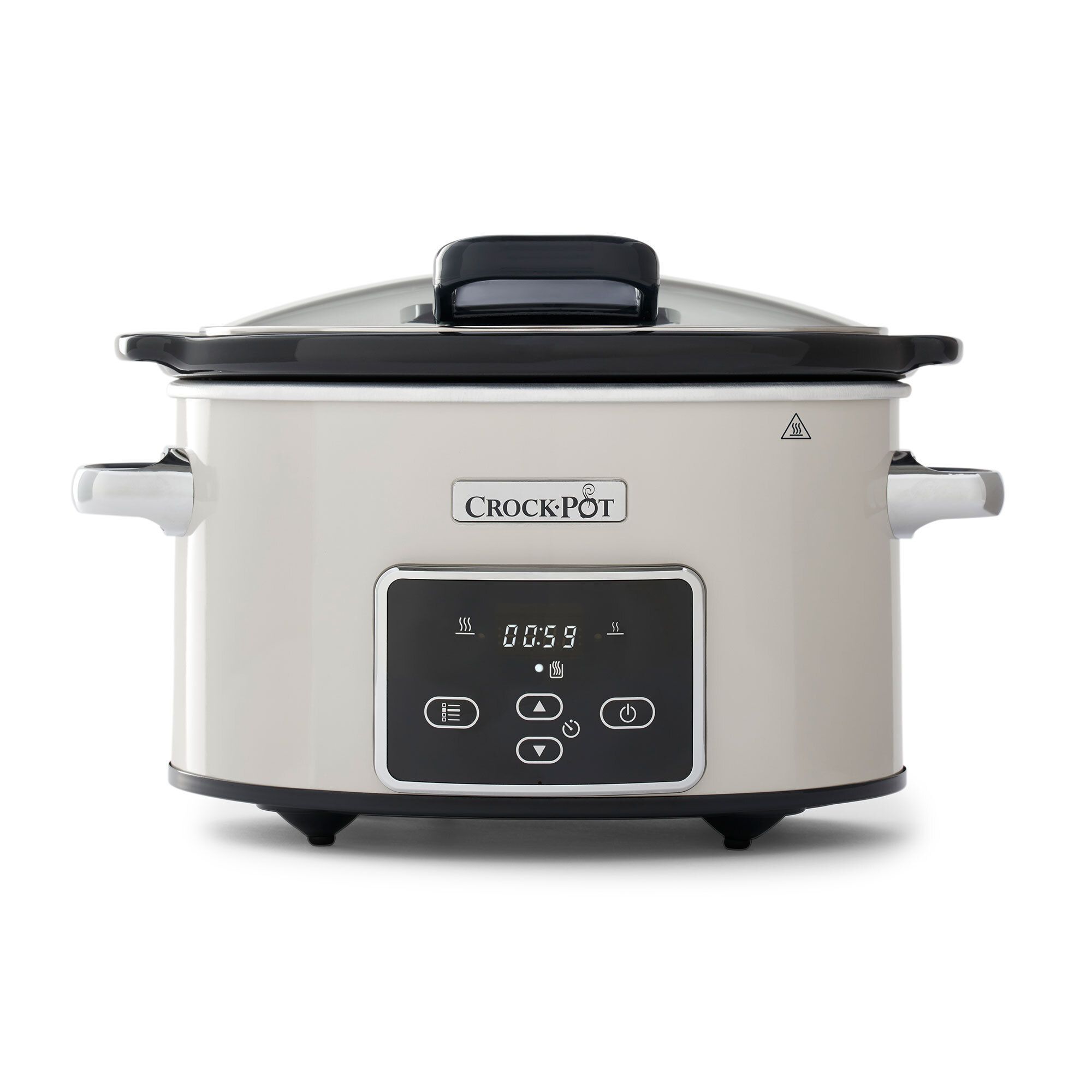 CrockPot Pentola Slow Cooker Digitale 3.5lt con coperchio in vetro