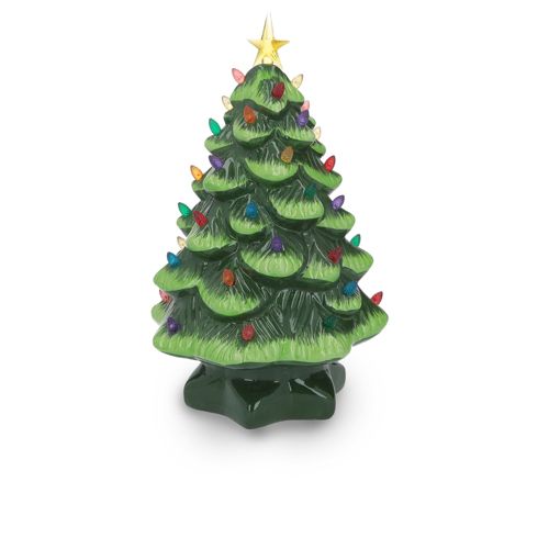 Alberello Natale.Mr Christmas Mini Albero Di Natale In Ceramica Qvc Italia