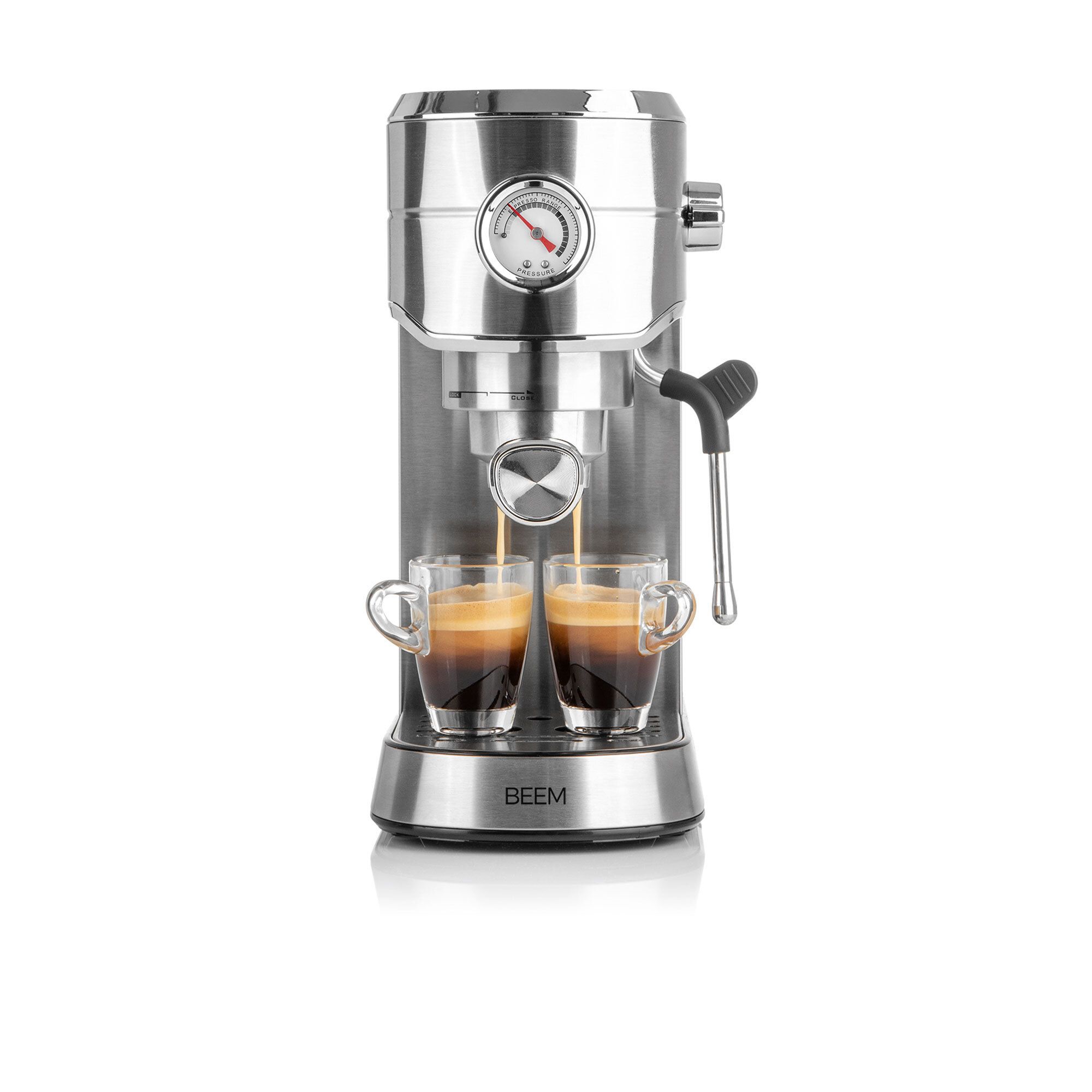 Beem Macchina per caffè espresso 12 tazze, funzione cappuccino QVC