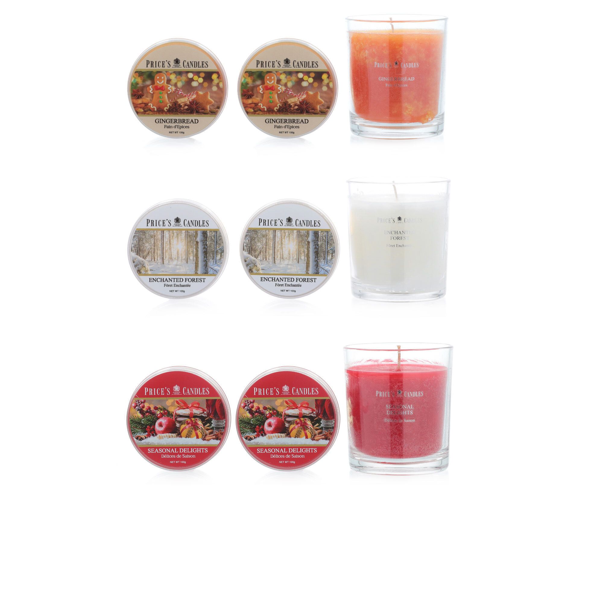 Price's Candles Set 9 candele fragranze e formati vari QVC Italia