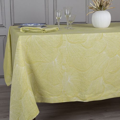 Tovaglia Misto lino, tessuto jacquard, Flora