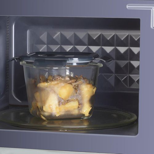 Pie Lock 3 contenitori quadrati per alimenti in vetro borosilicato