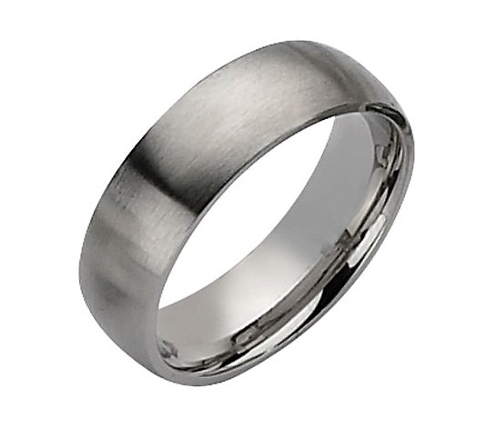 Steel By Design Men's 7mm Brushed Ring