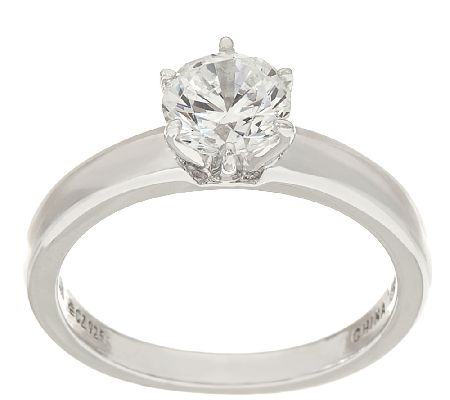 Qvc diamonique engagement on sale rings