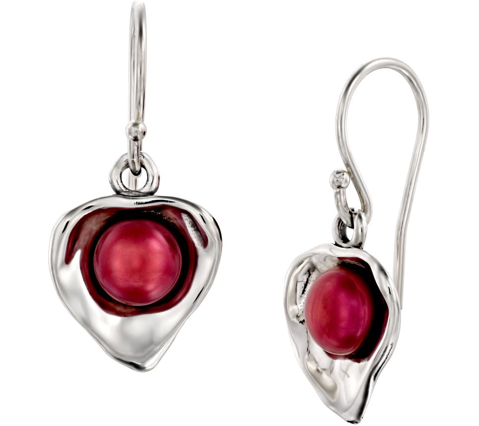 Hagit Sterling Cultured Freshwater Pearl DangleEarrings