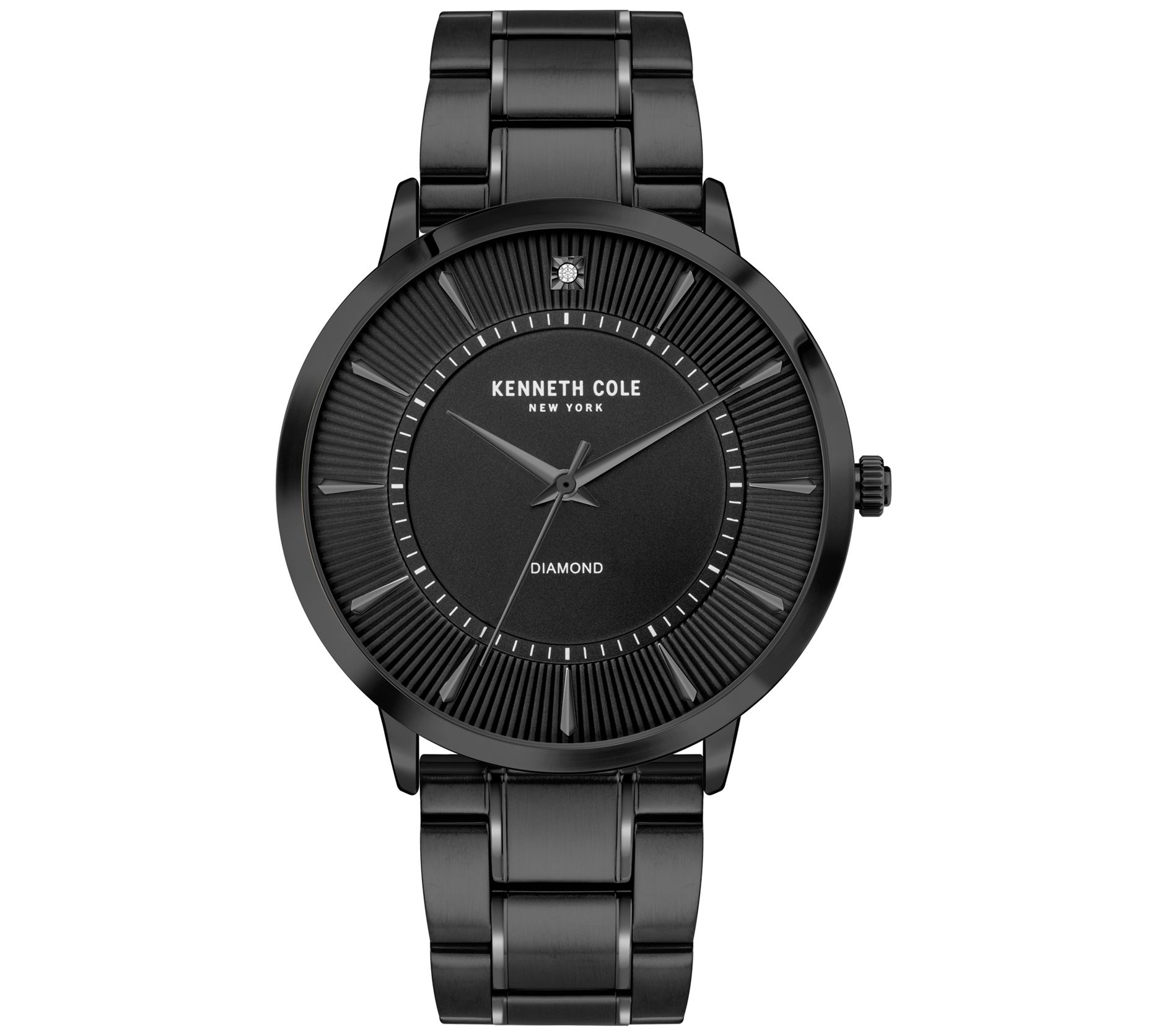 Kenneth cole black outlet diamond watch