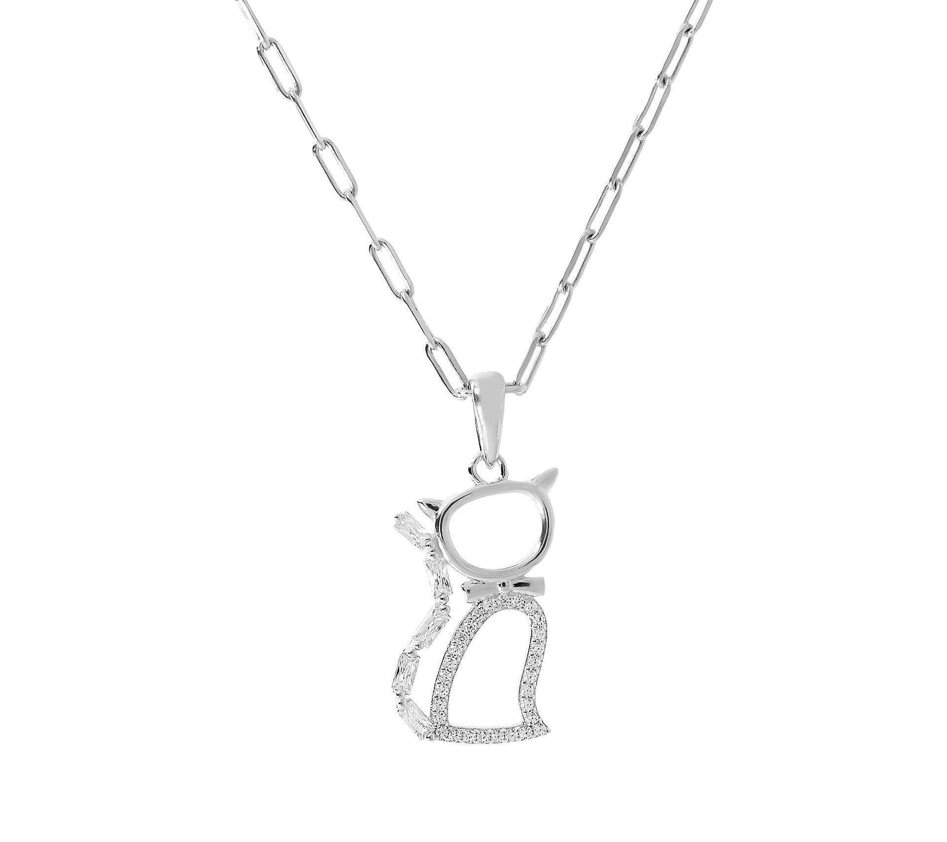 Diamonique italia Heart Lock Pendant