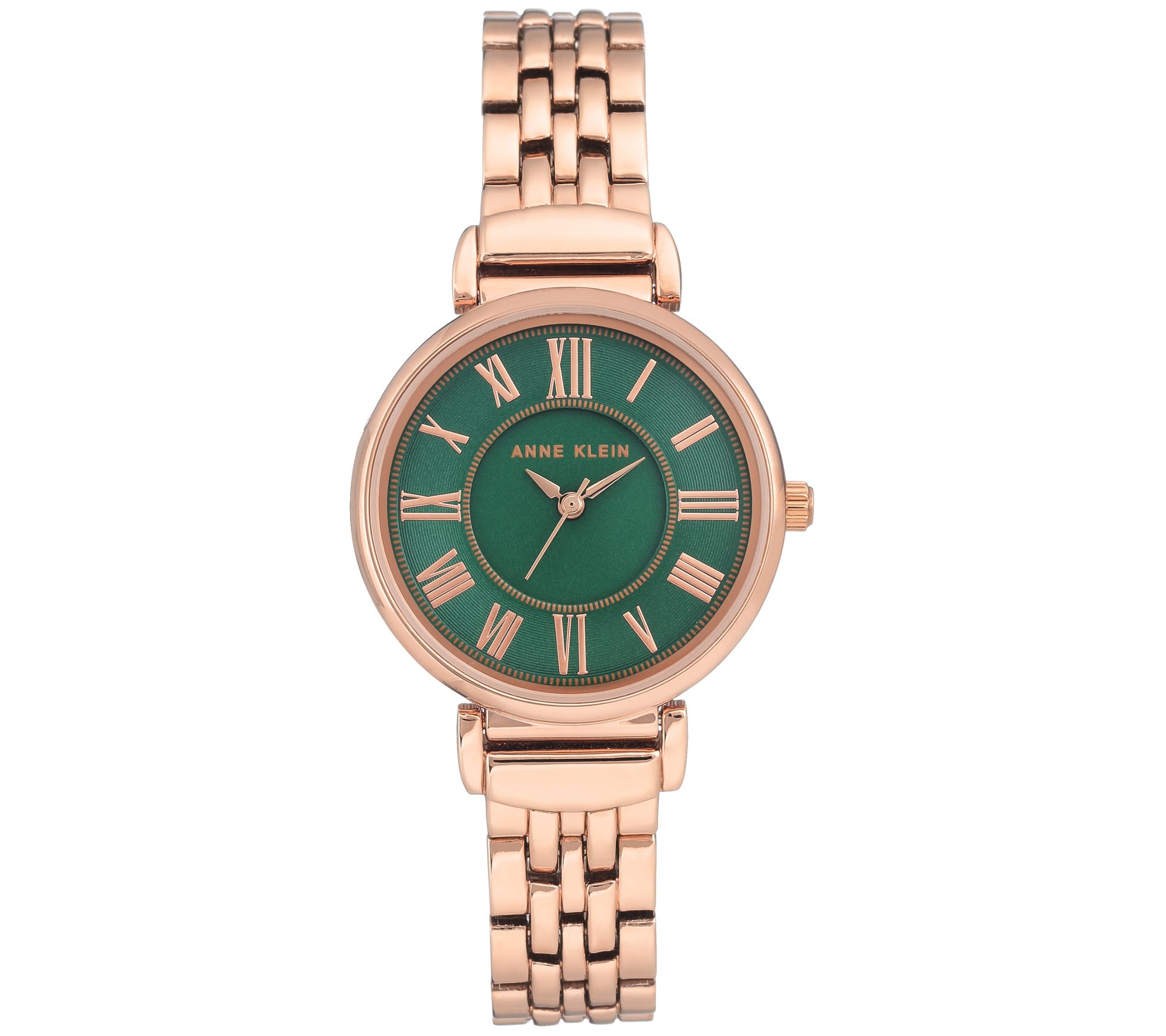 Anne Klein Women's Rosetone Green Dial Watch
