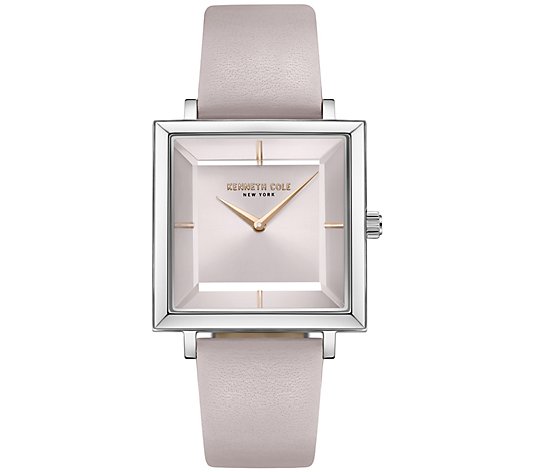 Kenneth Cole New York Women's Rose Leather Stra p Watch