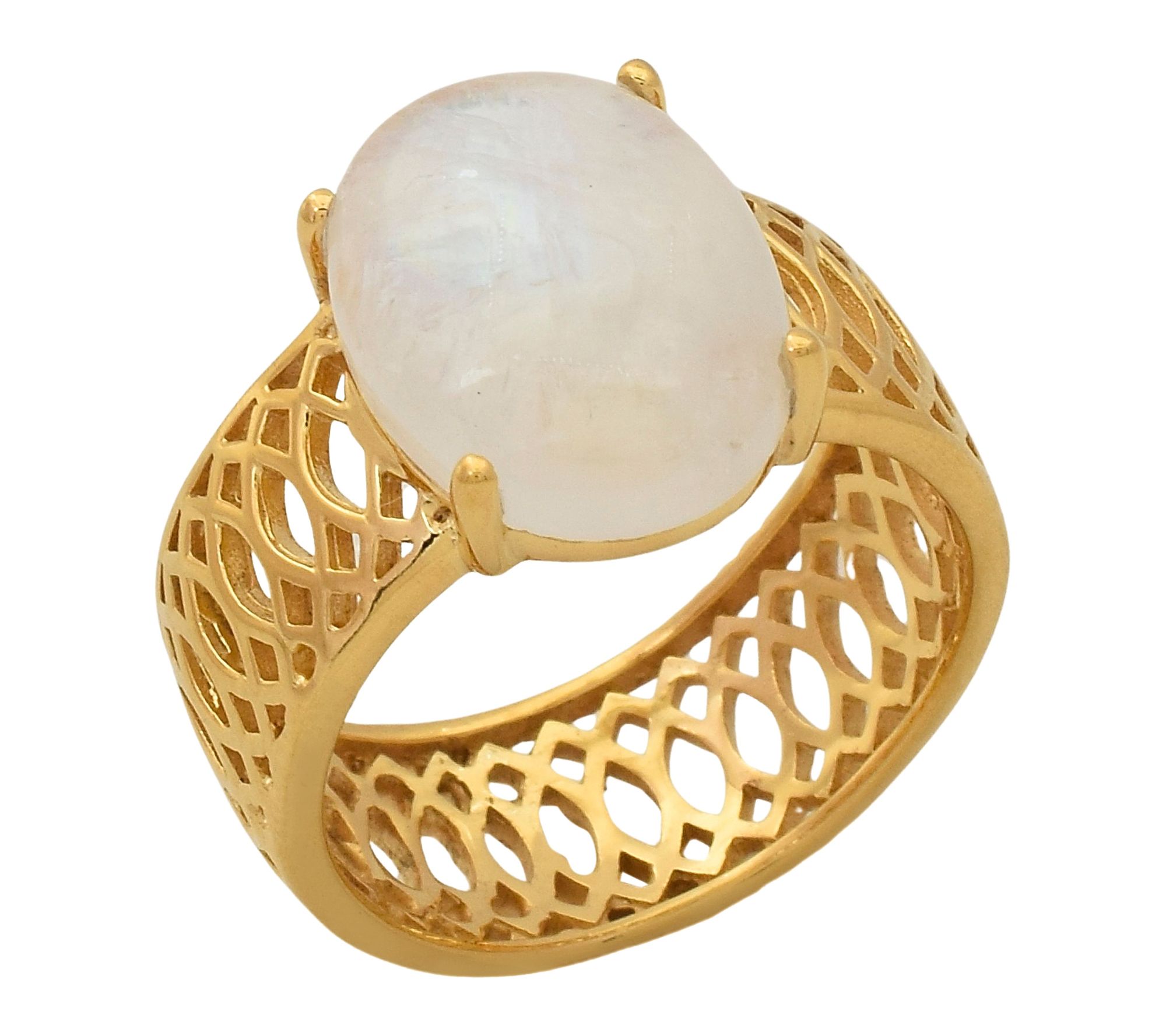 Affinity Gems Golden Rutile Quartz Solitaire Ring, Sterling