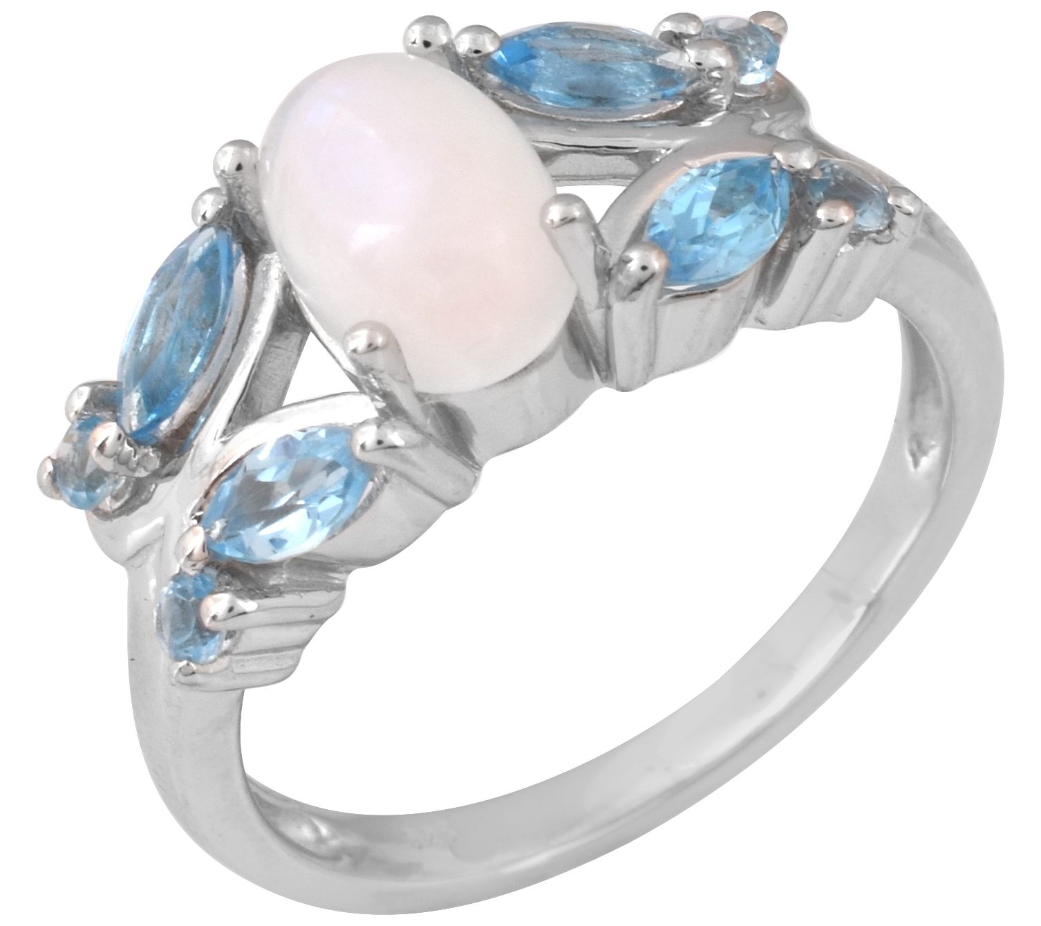 Qvc on sale moonstone rings