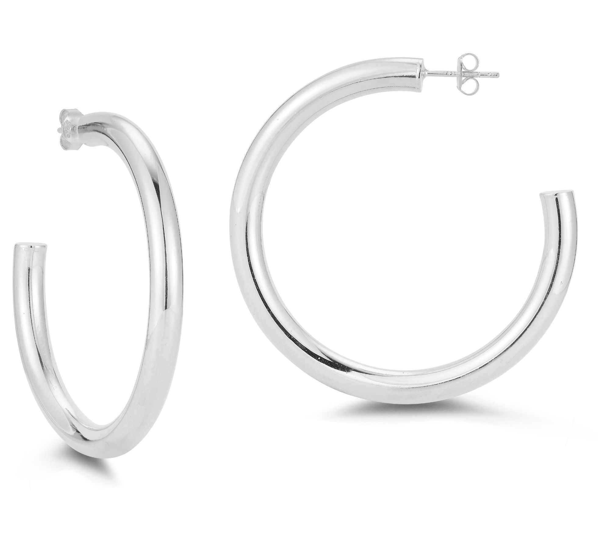 Sterlina Silver 2" Bold Hoop Earrings, Sterling