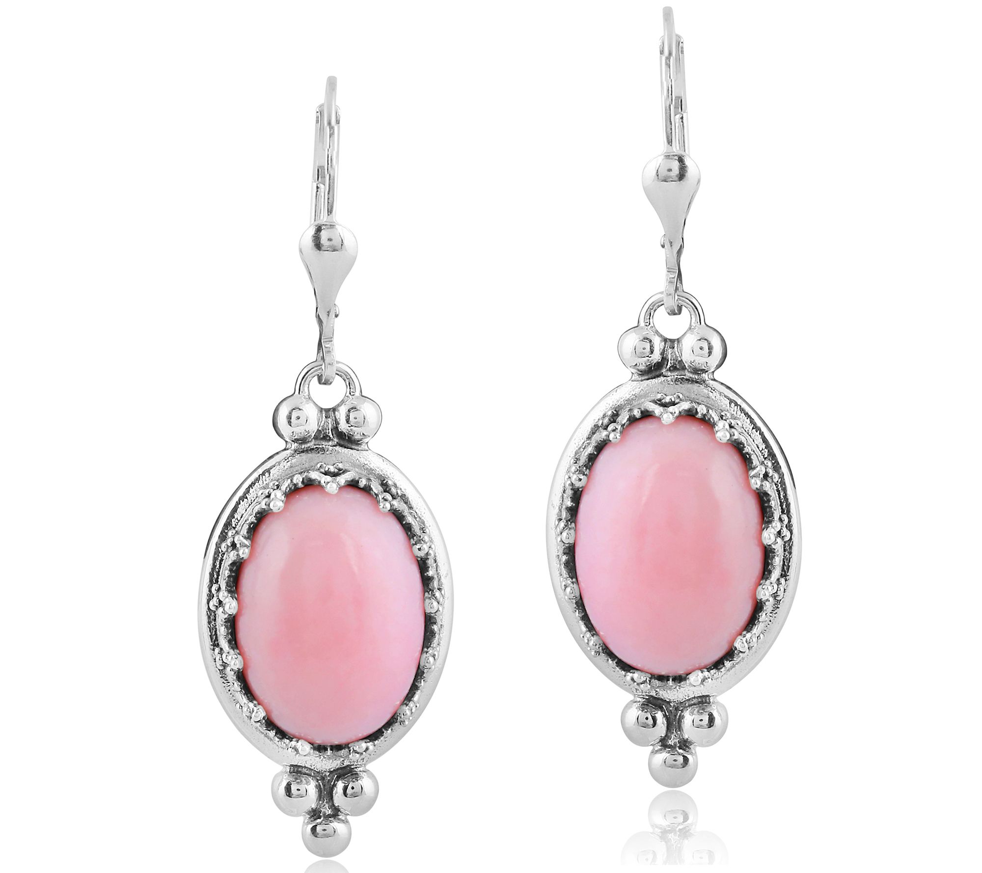 American West Sterling Crown Gemstone Dangle Ea rrings