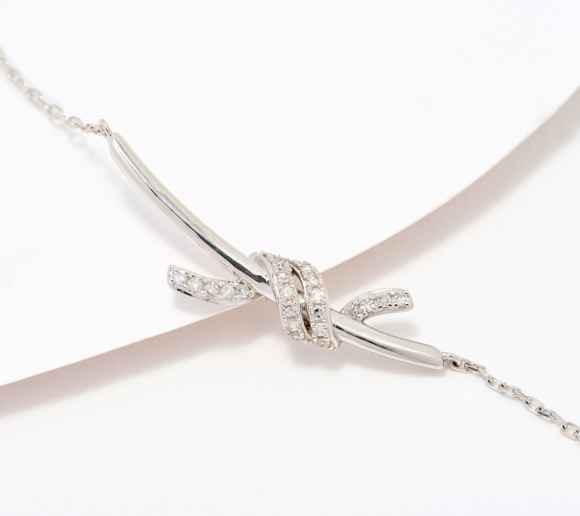 Affinity Diamonds Diamond Twist 20" Necklace, 14K