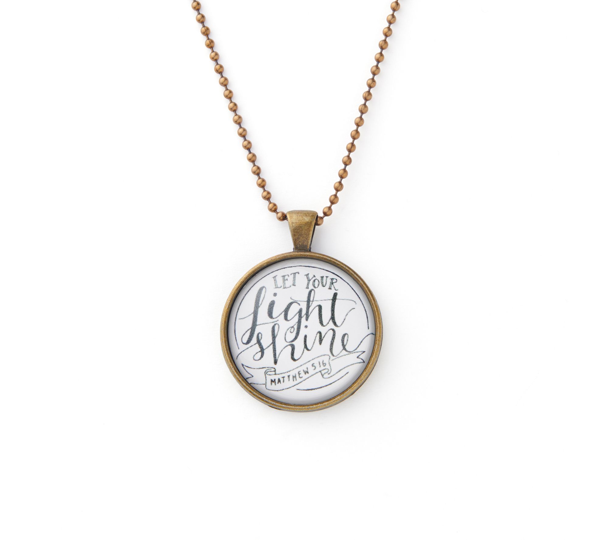 The Vintage Sparrow Let Your Light Shine Pendant w/ Chain