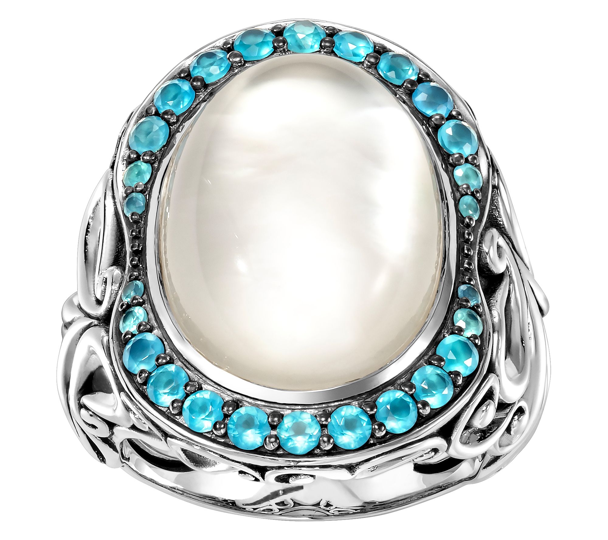 Third Person Sterling Creative Soul GemstoneDoublet Ring