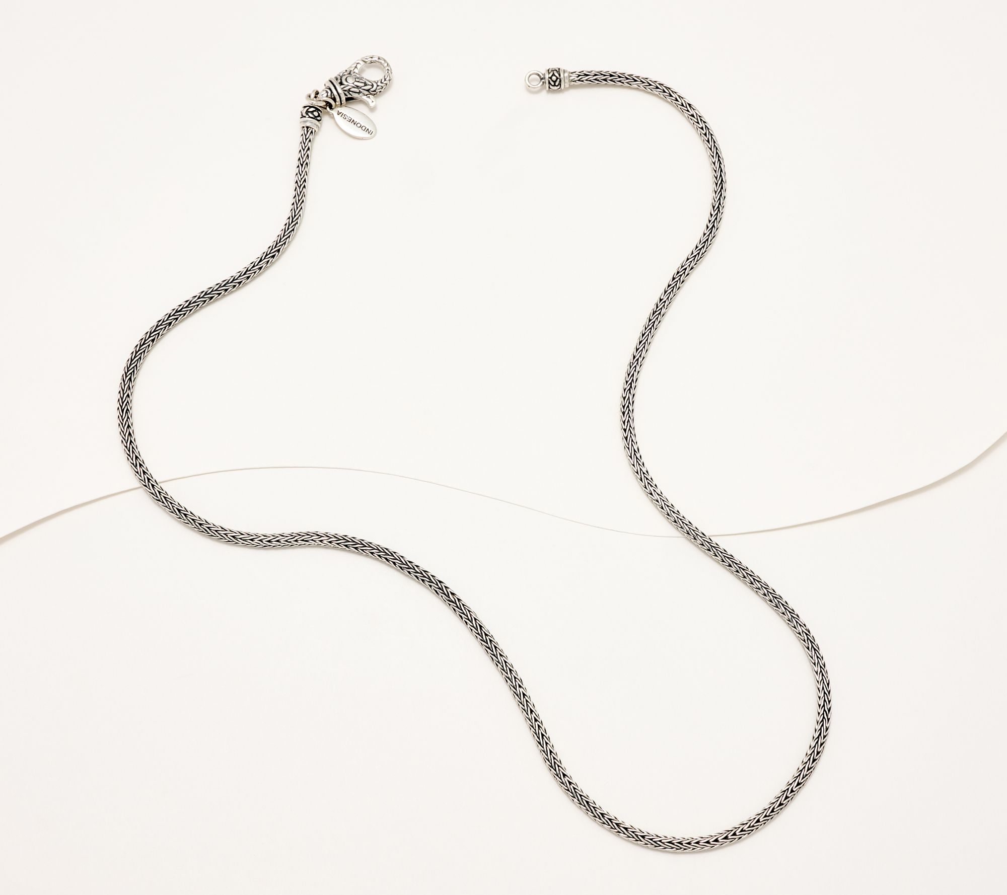 As Is" Artisan Crafted by Robert Manse SS Tulang Naga Necklace, 18