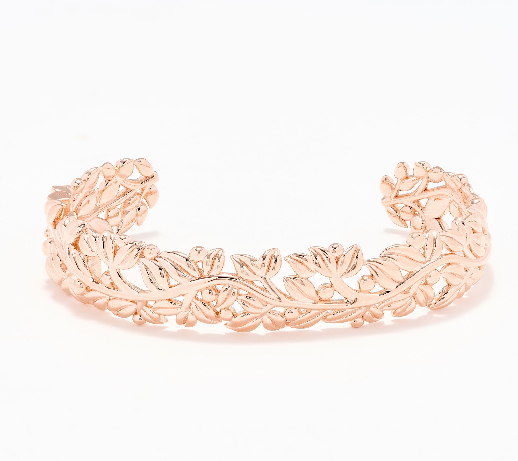 Christian James by Scott Grimes 14K Rose Clad Legacy Peace Hinged Cuff